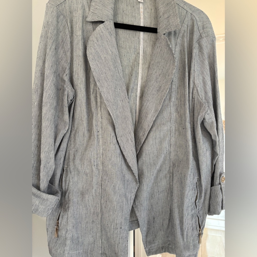 Chicos linen jacket